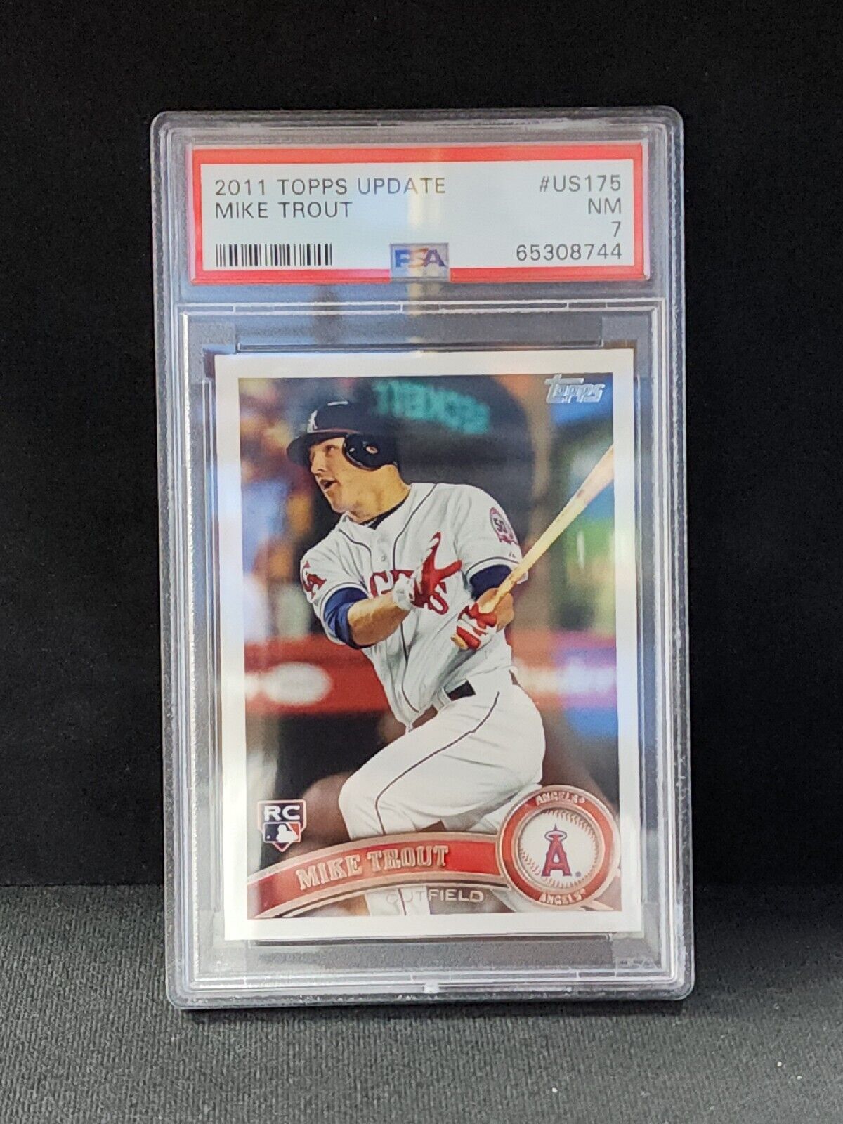 2011 Topps Update Mike Trout Rookie RC #US175 PSA 7 NEAR MINT