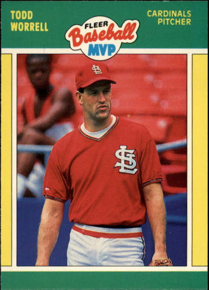 1989 Fleer Baseball MVP's #44 Todd Worrell - NrMt+
