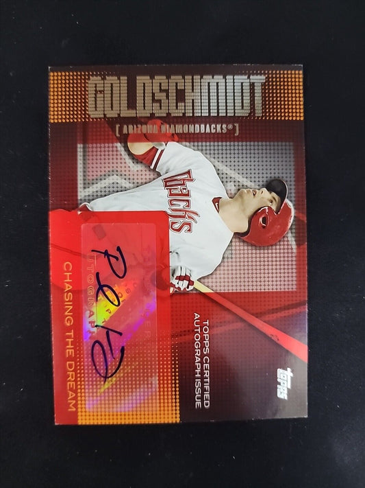 Paul Goldschmidt 2013 Topps Chasing The Dream Auto Autographed #CDA-PG Cardinals