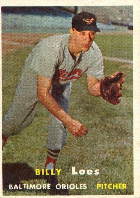 1957 Topps #244 Billy Loes - NM