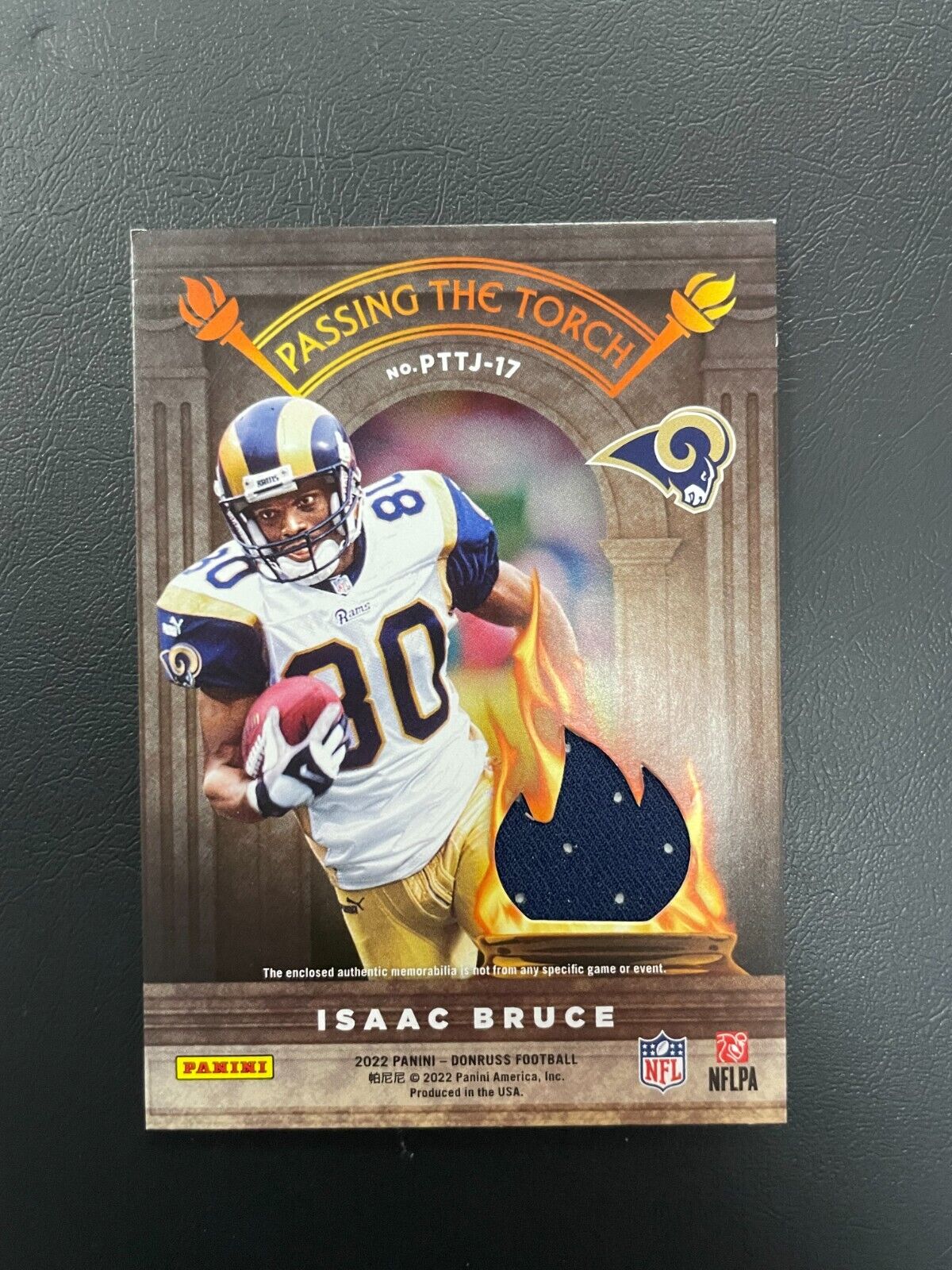 2022 Donruss Passing the Torch Dual Patch Cooper Kupp/Isaac Bruce /199 #PTTJ-17