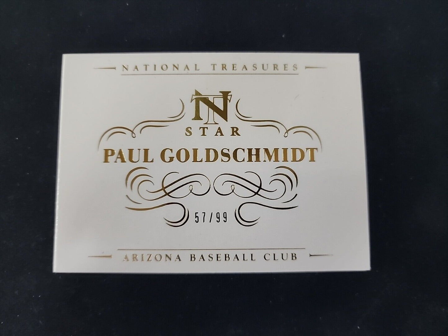Paul Goldschmidt 2014 Panini National Treasures Star Booklet Jersey #'d/99 MVP