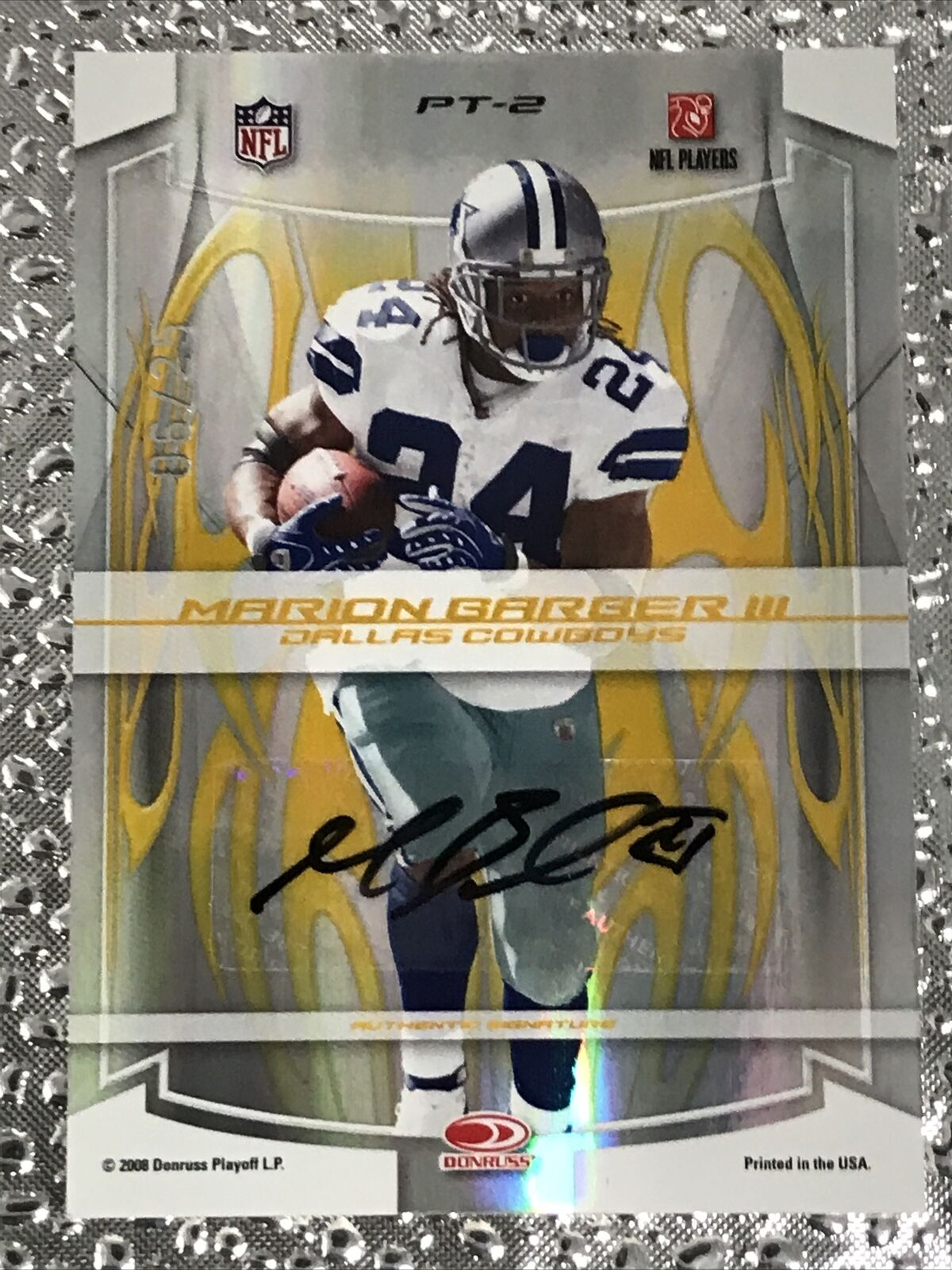 2008 Donruss Elite Passing the Torch /25 Emmitt Smith/Marion Barber III Auto **