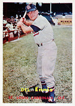 1957 Topps #260 Del Ennis - NM