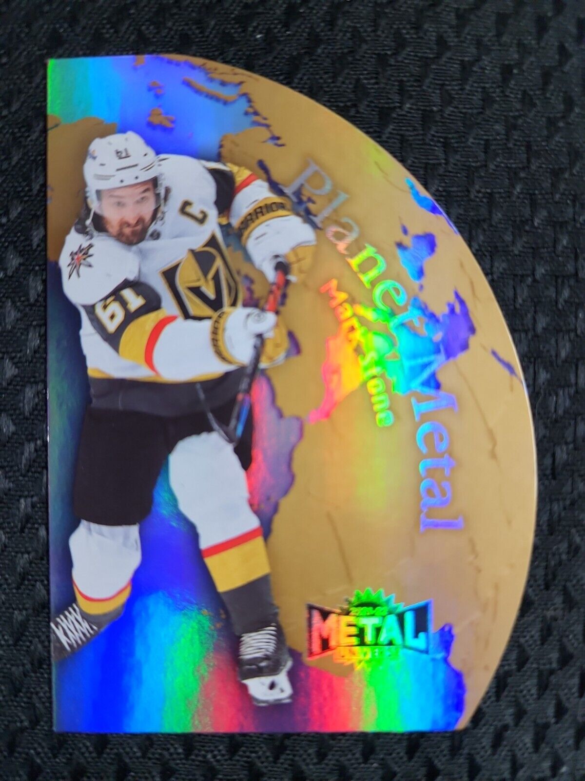 2021-22 Skybox Metal Universe Planet Metal GOLD Insert Card Mark Stone Knights
