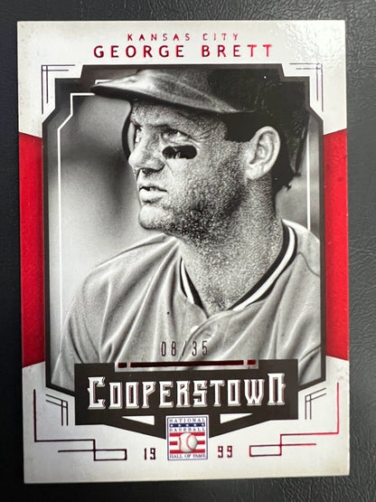 2015 Panini Cooperstown Red #40 George Brett HOF #D /35 Kansas City SP NM