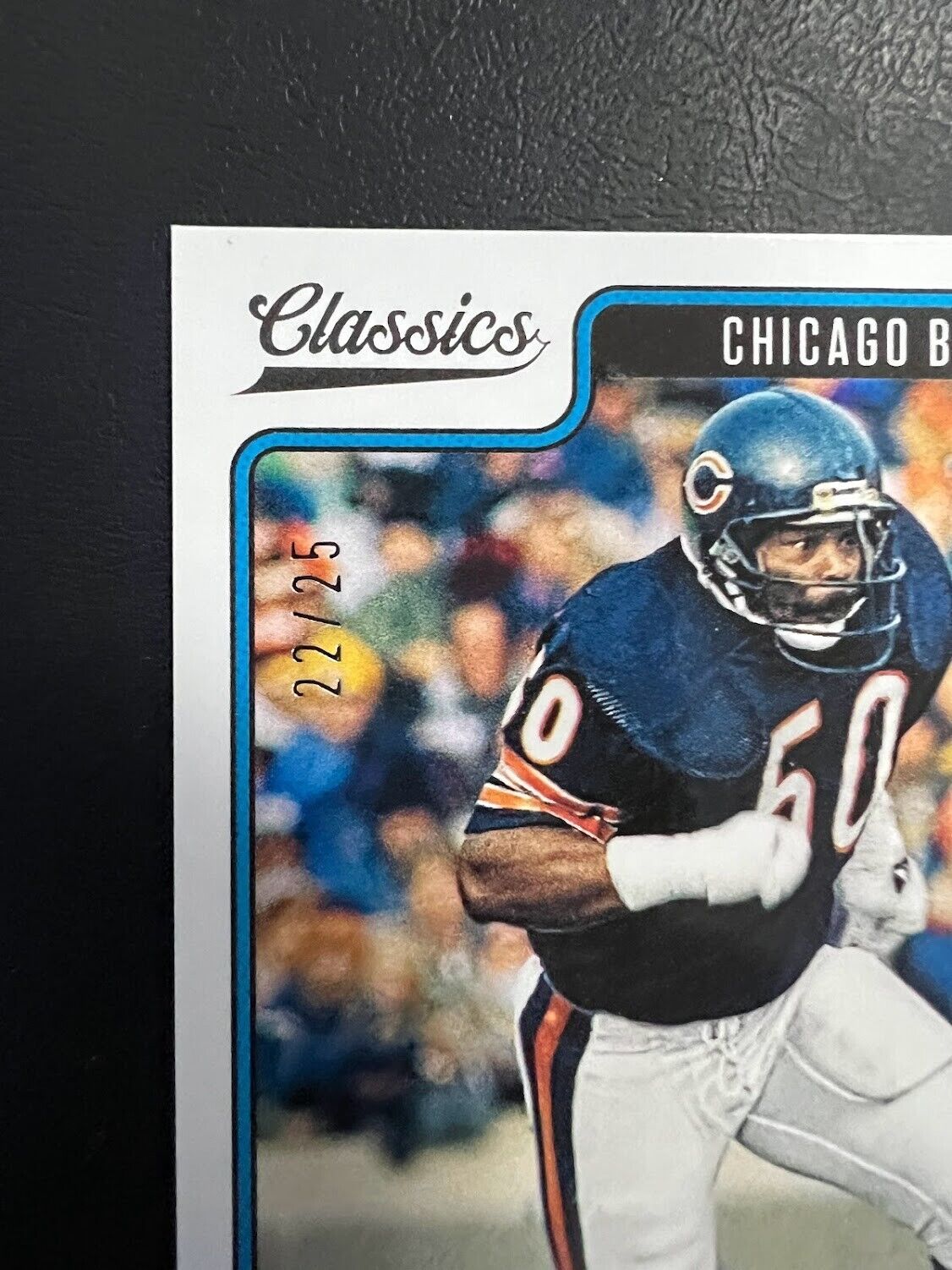 Mike Singletary SP #22/25 2021 Panini Classics Football Chicago Bears Blue Back