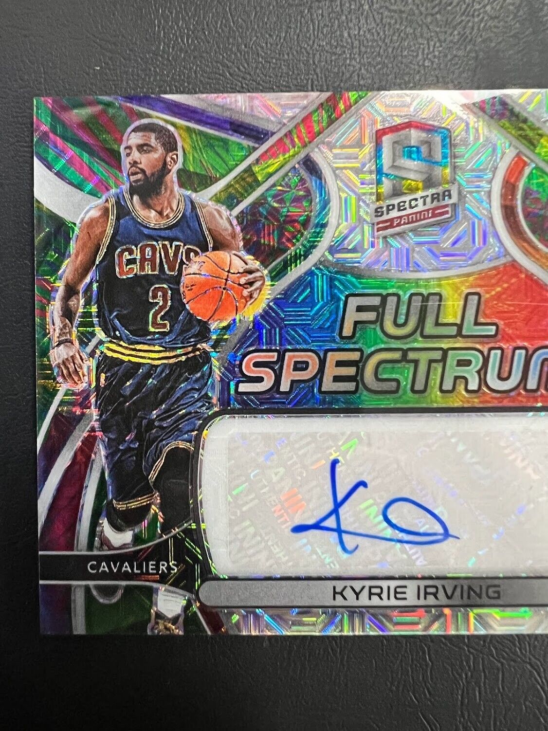 2021-22 Spectra Kyrie Irving Meta Prizm Full Spectrum Autograph #/15 NM  FSS-KY1