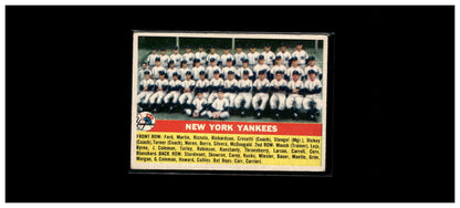 1956 Topps #251 New York Yankees
