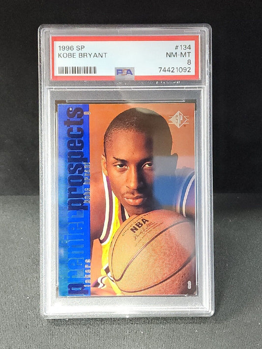 1996 SP Basketball Kobe Bryant ROOKIE RC #134 PSA 8 LAKERS
