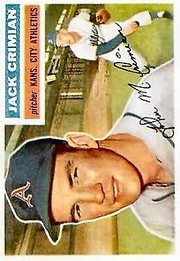 1956 Topps #319 Jack Crimian RC - NM