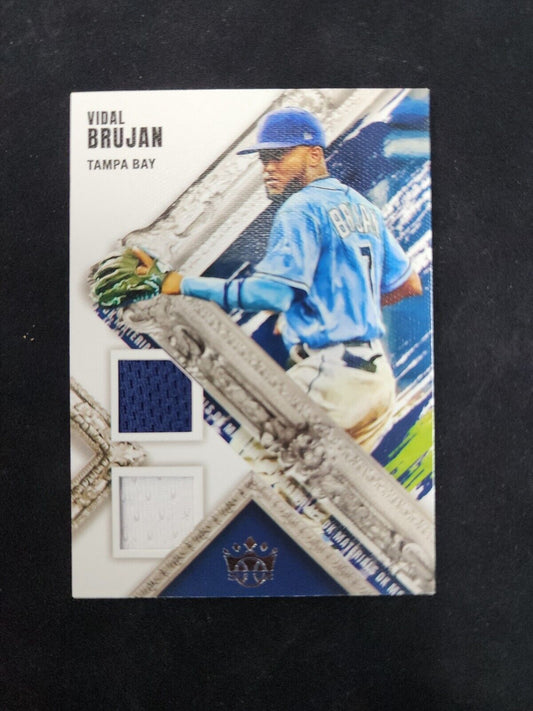 Vidal Brujan Diamond Kings Materials Dual Jersey Relics #39 Rays
