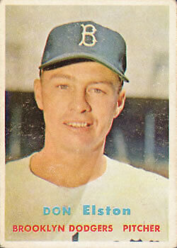1957 Topps #376 Don Elston RC - Vg+