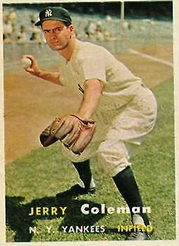 1957 Topps #192 Jerry Coleman - NM