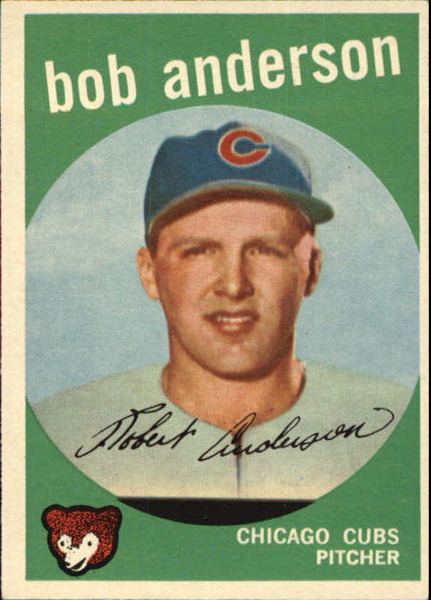 1959 Topps #447 Bob Anderson - Vg+