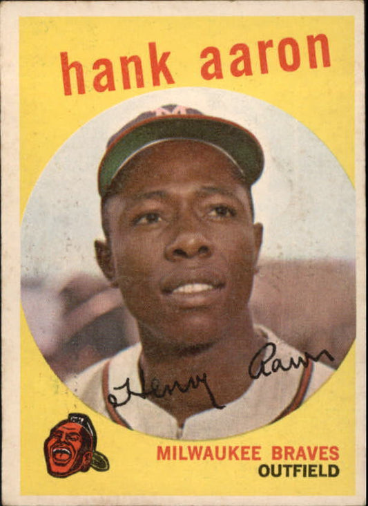 1959 Topps #380 Hank Aaron - Vg+