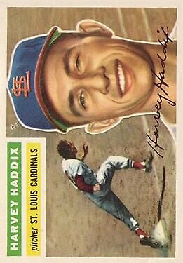 1956 Topps #77 Harvey Haddix - Vg+