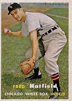 1957 Topps #278 Fred Hatfield DP - NM