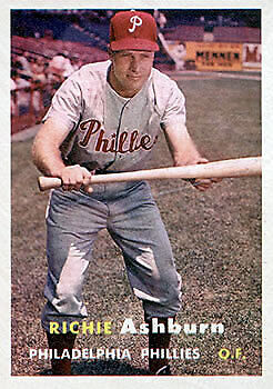 1957 Topps #70 Richie Ashburn - NM