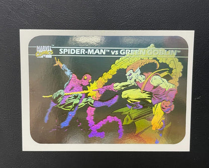 1990 Impel Marvel Universe Cosmic Spider-Man VS Green Goblin Hologram #MH5