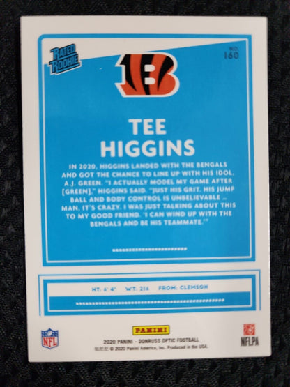 2020 Donruss Optic Tee Higgins Silver Rated Rookie #160 RC Bengals Giveaway Read
