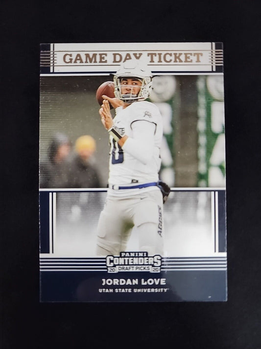 Jordan Love 2020 Contenders Draft Picks Game Day Ticket Rookie #22 Packers RC