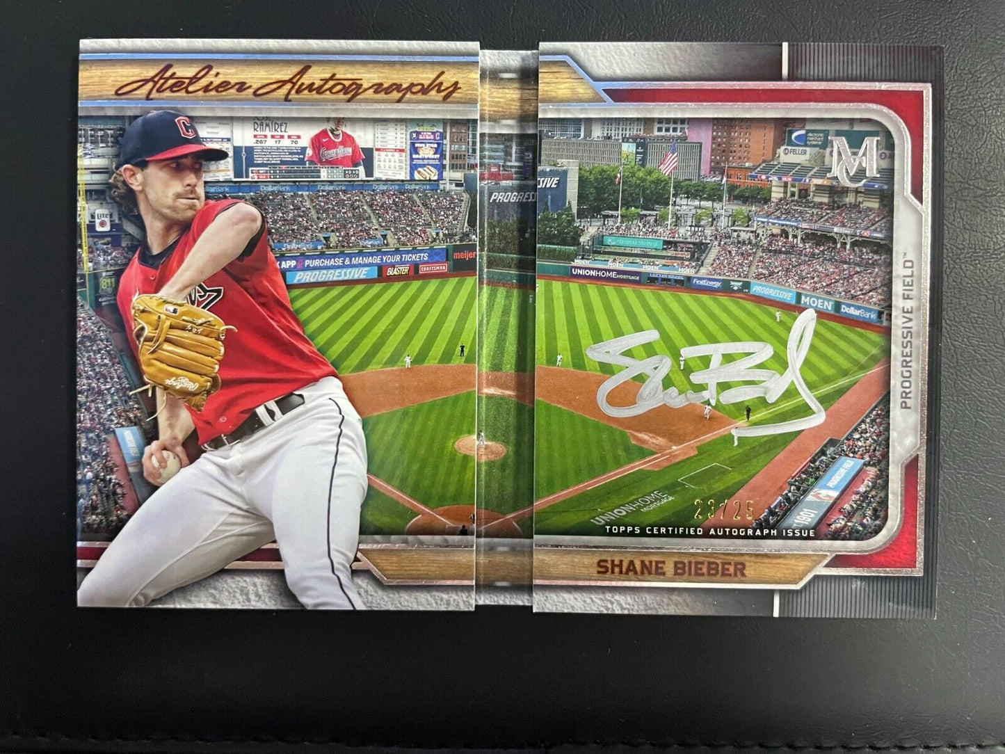 2023 Topps Museum Collection Shane Bieber Atelier Auto Booklet /25