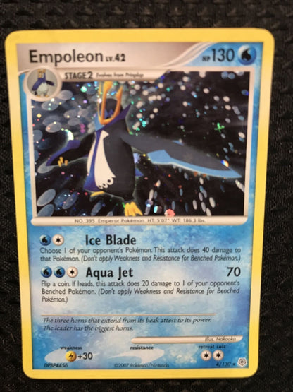 EMPOLEON Lv.42 - Diamond & Pearl - 4/130 - ULTRA RARE HOLO - Pokemon - 2007