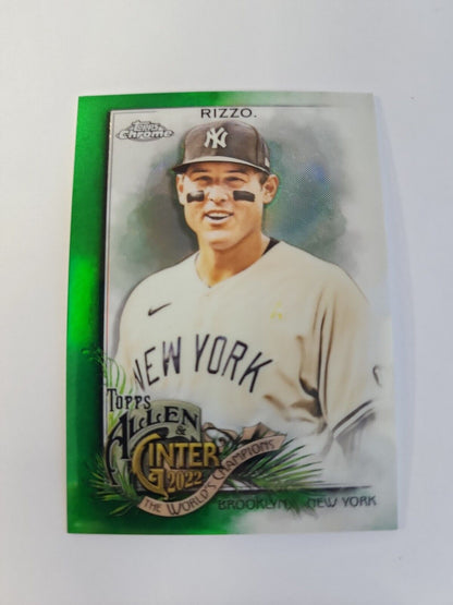 2022 Topps Chrome Allen & Ginter Anthony Rizzo Yankees #56 Green /99