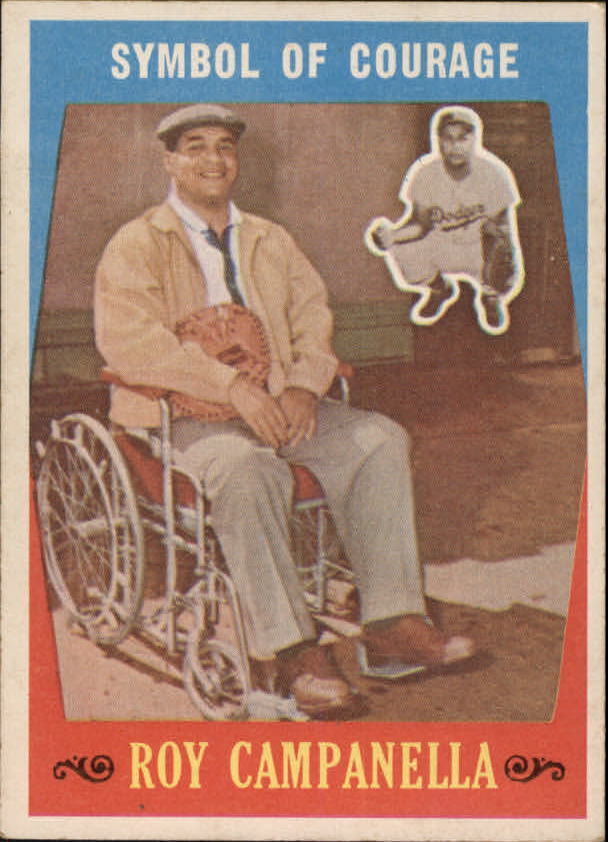 1959 Topps #550 Roy Campanella Symbol of Courage - NM