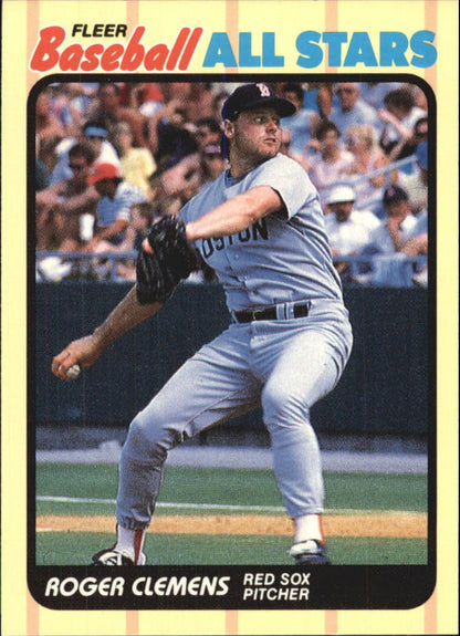 1989 Fleer Baseball All-Stars #7 Roger Clemens - NrMt+
