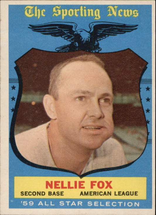 1959 Topps #556 Nellie Fox AS - NM