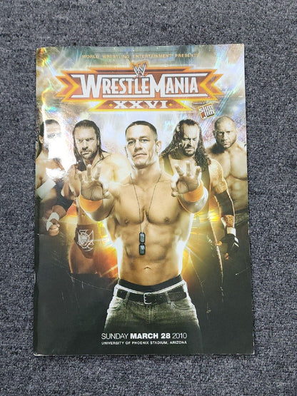 WWF Wrestlemania 26 XXVI wrestling Program rare  WWE  HALL OF FAME