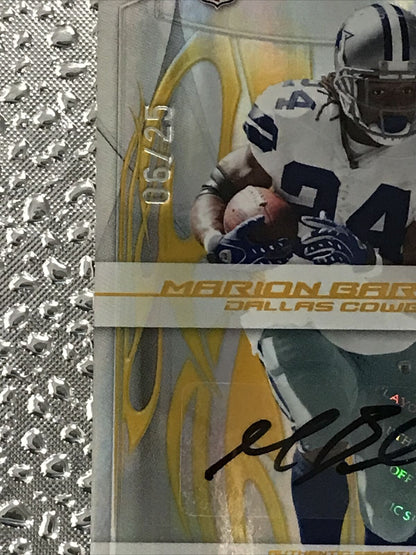 2008 Donruss Elite Passing the Torch /25 Emmitt Smith/Marion Barber III Auto **