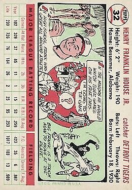 1956 Topps #32 Frank House - NM