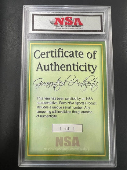 Michael Jordan Dual Bull Patch Jersey Card Game Used 1/1 NSA 3 Color J