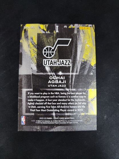 2022-23 Panini Court Kings - Rookies I #90 Ochai Agbaji RC Utah Jazz