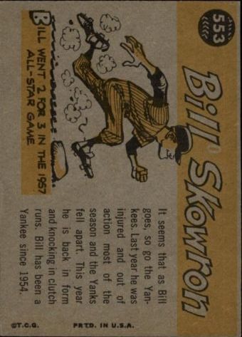 1960 Topps #553 Bill Skowron AS - Ex+