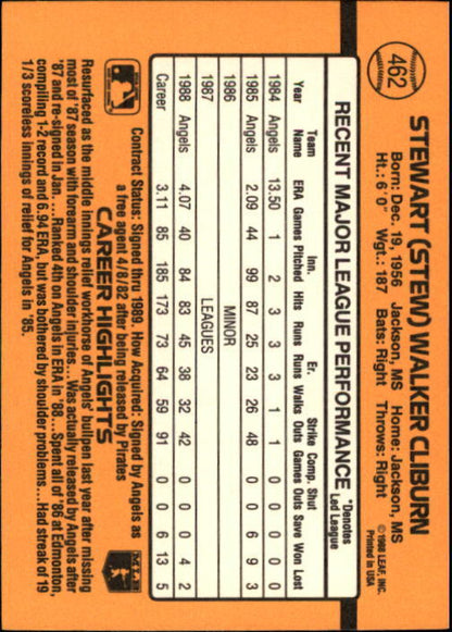 1989 Donruss #462 Stu Cliburn - NM