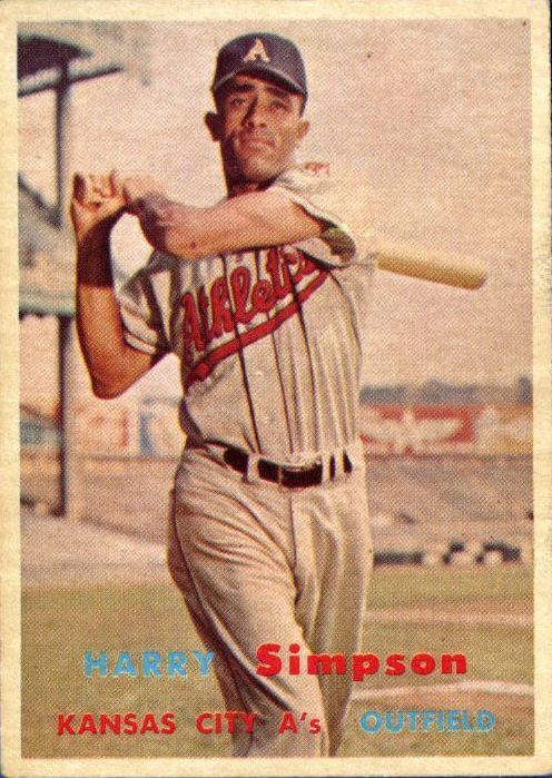 1957 Topps #225 Harry Simpson - NM