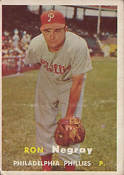 1957 Topps #254 Ron Negray - NM