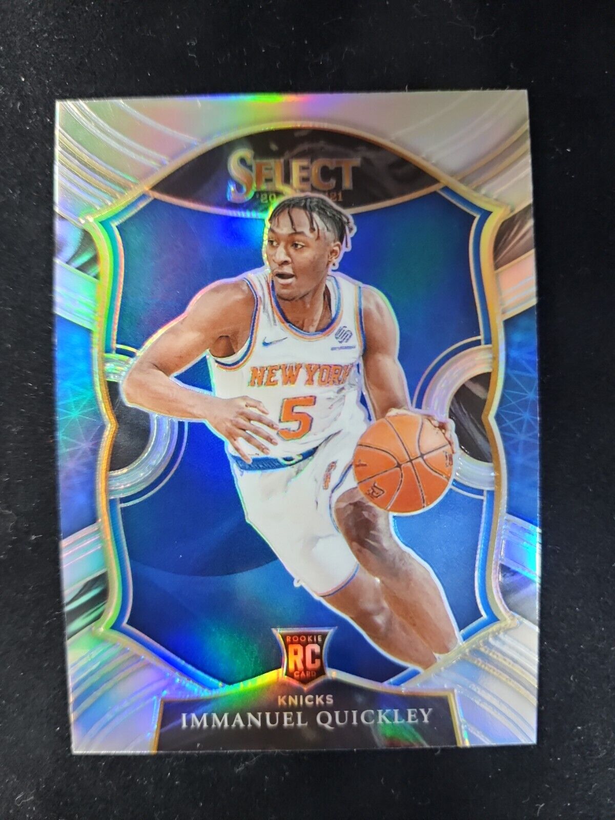 2020-21 Panini Select Immanuel Quickley Silver Prizm #85 Rookie RC Knicks