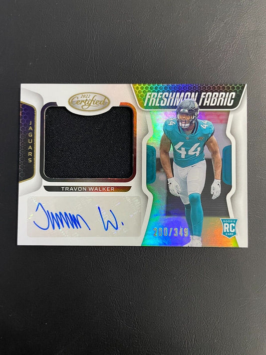 2022 Panini Certified Travon Walker Freshman Fabric Jersey Auto RC /349