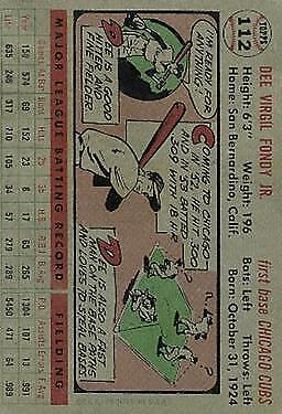 1956 Topps #112 Dee Fondy - NM