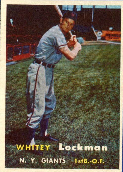 1957 Topps #232 Whitey Lockman - NM