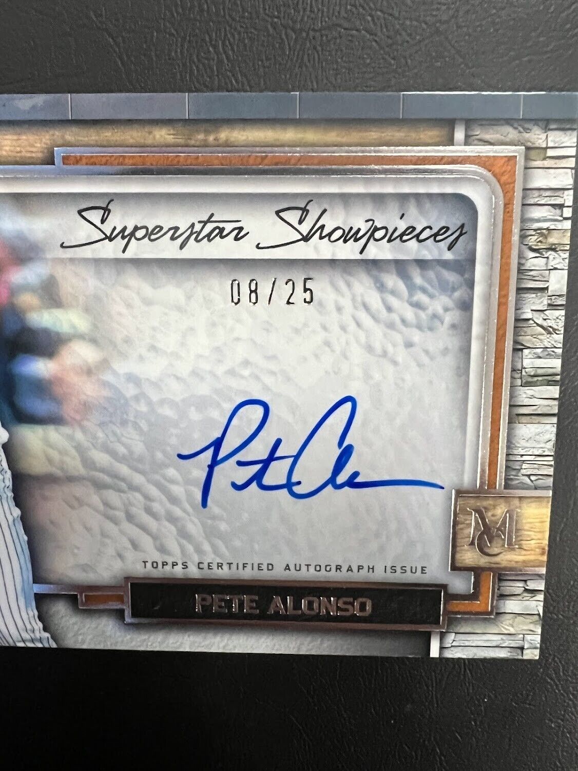 2023 Topps Museum Superstar Showpieces Pete Alonso Mets Auto SP 08/25 J