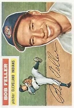 1956 Topps #200 Bob Feller - Vg+