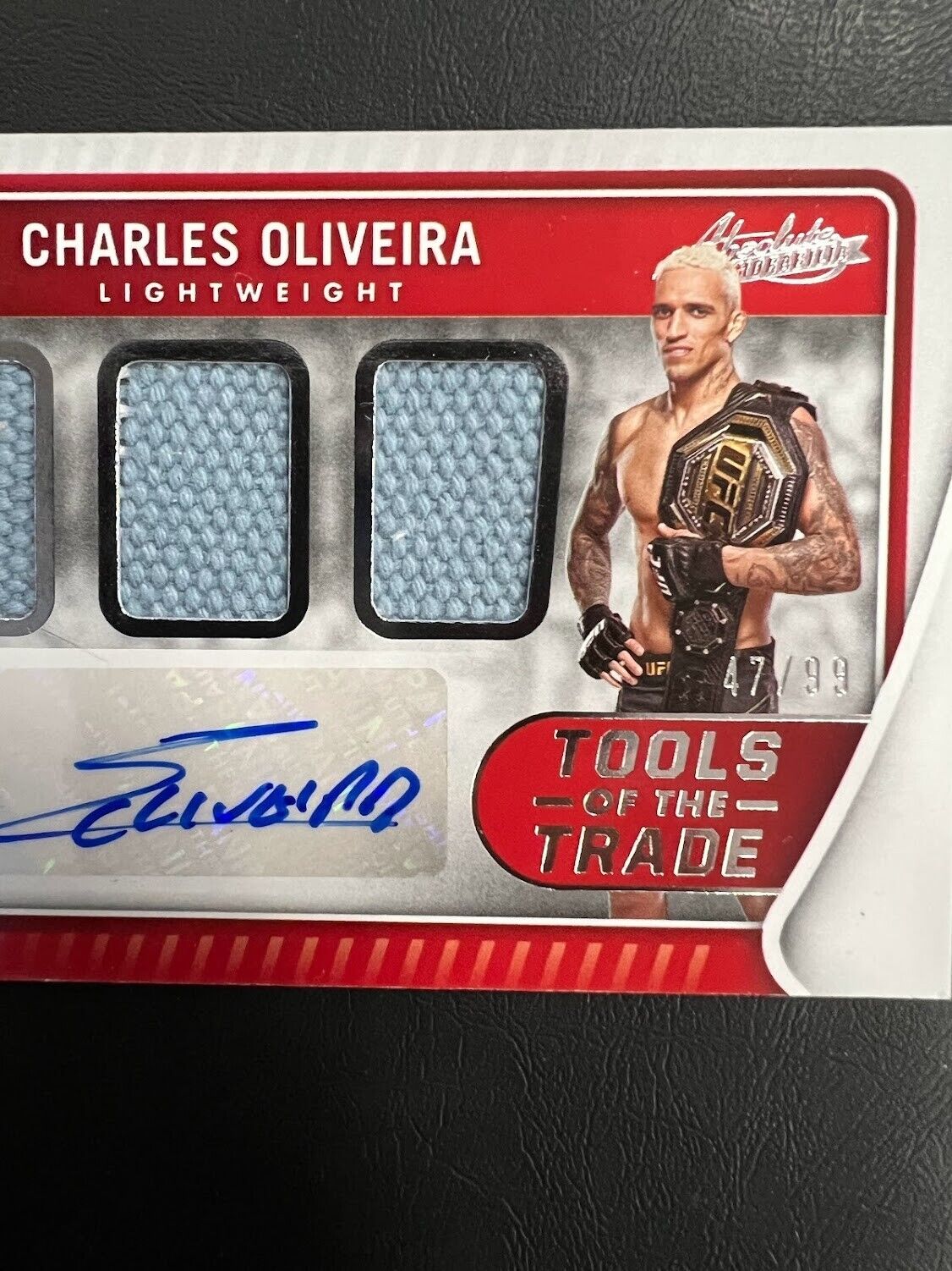 2022 Panini Chronicles UFC Absolute Tools Of The Trade Patch Auto Oliveira  /99 J