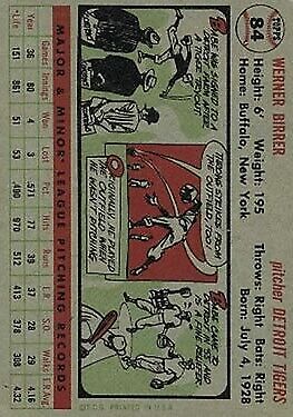 1956 Topps #84 Babe Birrer RC - NM