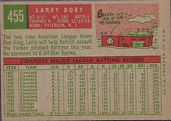 1959 Topps #455 Larry Doby - NM